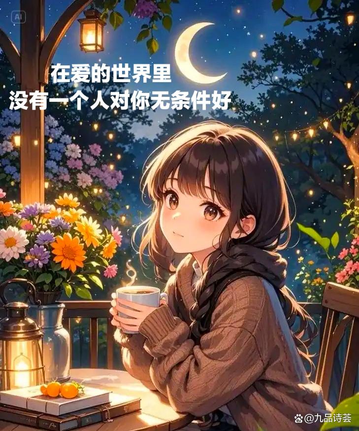 《在爱的世界里，没有一个人对你无条件好》
