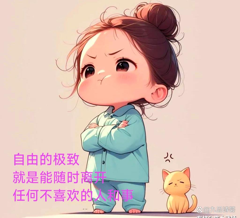 《任性是放纵情绪，自由是掌控底气》