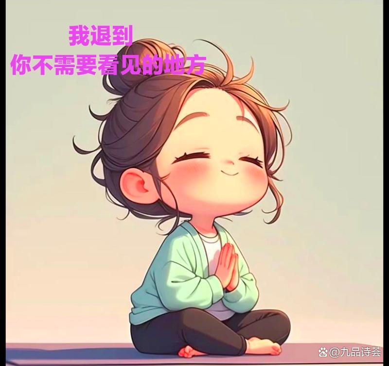 《我退到你不需要看见的地方》